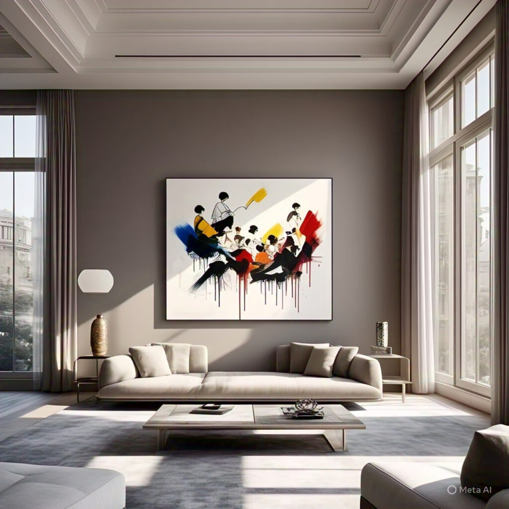 A Wall with single photos that shows attractive point on Wall 